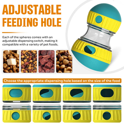 Dog Puzzle Treat-Dispensing Ball – Slow Feeder Enrichment Toy